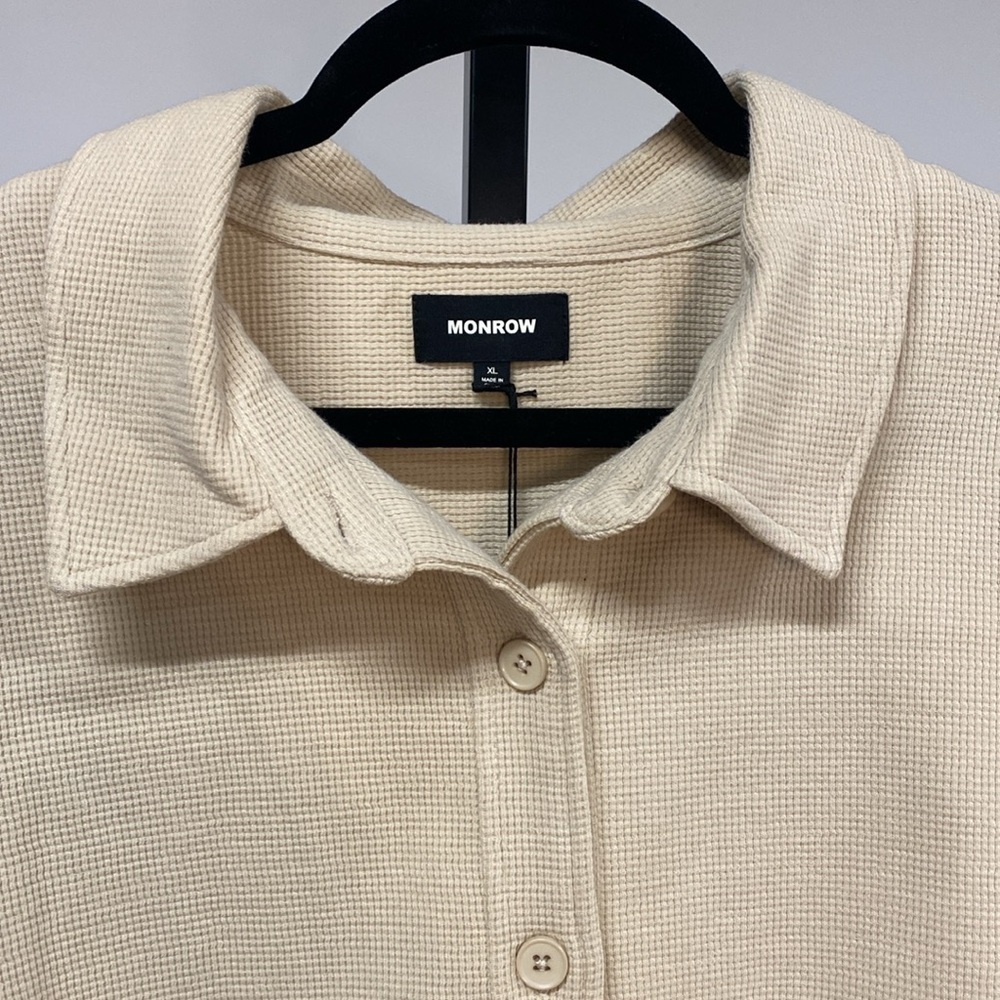 Monrow Button Down Lightweight Jacket NWT - image 3